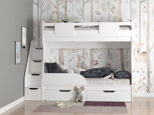 Двухъярусная кровать Дуэт 180х80  с бортиком