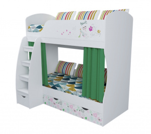 Кровать 2-х ярусная коллекции Анита 180х80