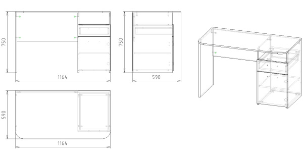 Стол коллекции Престиж (с принтом) от Династия Kids