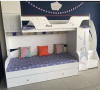 Кровать-чердак 190х80 коллекции Модница New  от Династия Kids