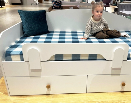 Кровать 160х80 Умка Мини NEW (ручки - дуб)  от Династия Kids