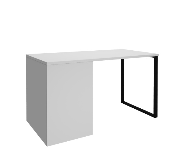 Стол псиьменный Соло 1200 мм (белый + опора черная)  от Династия Kids
