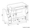 Двухъярусная кровать коллекции Престиж 190х90 от Династия Kids