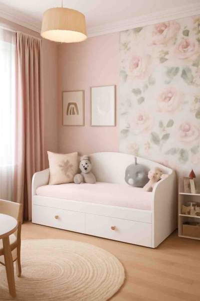 Кровать 160х80 Умка Мини NEW (ручки - дуб)  от Династия Kids