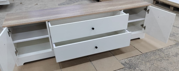 Тумба-комод 1800 мм Норд-1 (дуб каньон+белый)  от Династия Kids