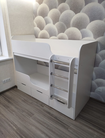 Двухъярусная кровать Малыши Двойняшки 180х80 (цвета разные) от Династия Kids