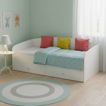 Комплект коллекции Умка с зонированием: кровати 190х90 (2 шт) + стеллаж-перегородка  от Династия Kids