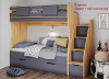 Кровать 2-х ярусная МИА (цвета разные) 180х80 от Династия Kids