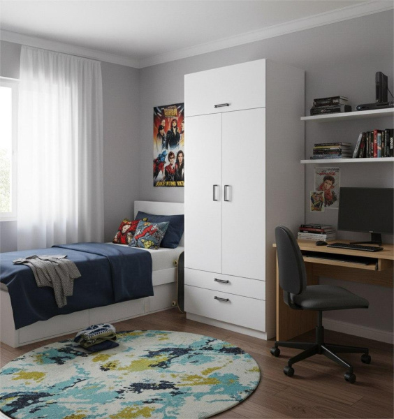 Шкаф коллекции Престиж 1.1 New (без принта) глубина 479 мм 