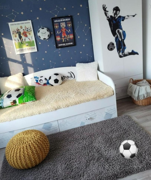 Шкаф с антресолью коллекции Футбол от Династия Kids